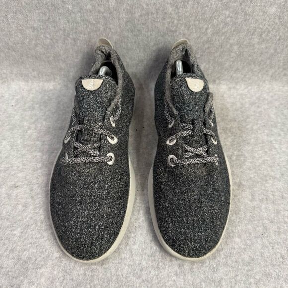 Allbirds Wool Runners Women’s Size 9 Grey White Low Top Casual Everyday Sneakers - Picture 3 of 9